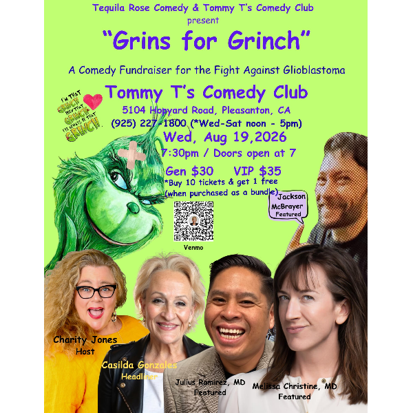 Grins for Grinch at Tommy T's Comedy Club