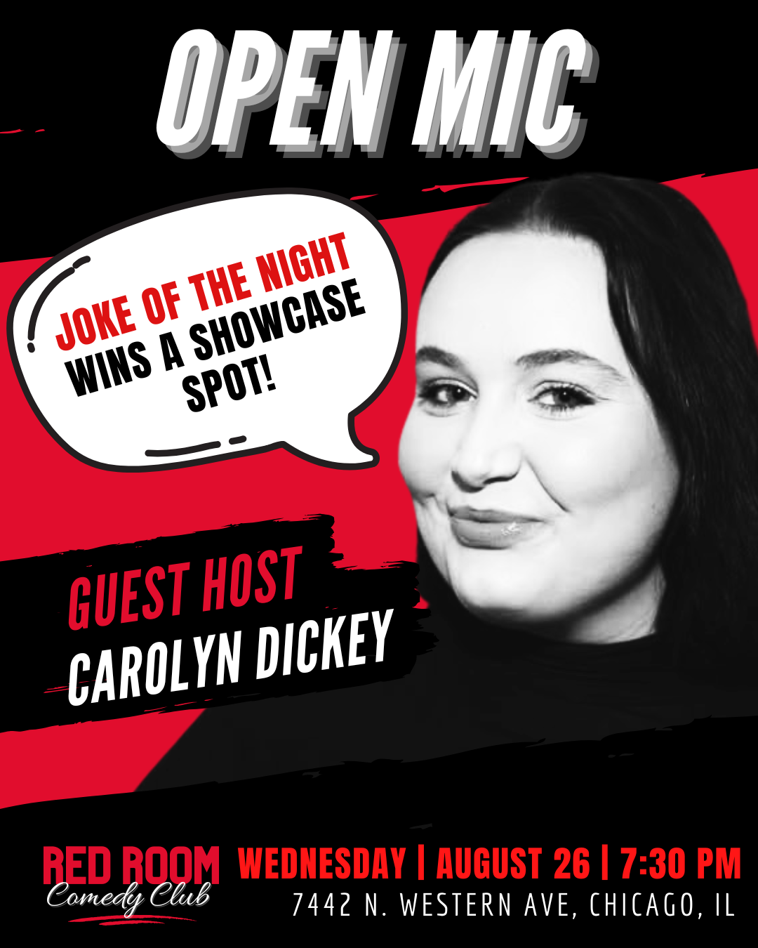 RED ROOM OPEN MIC at RED ROOM Comedy Club