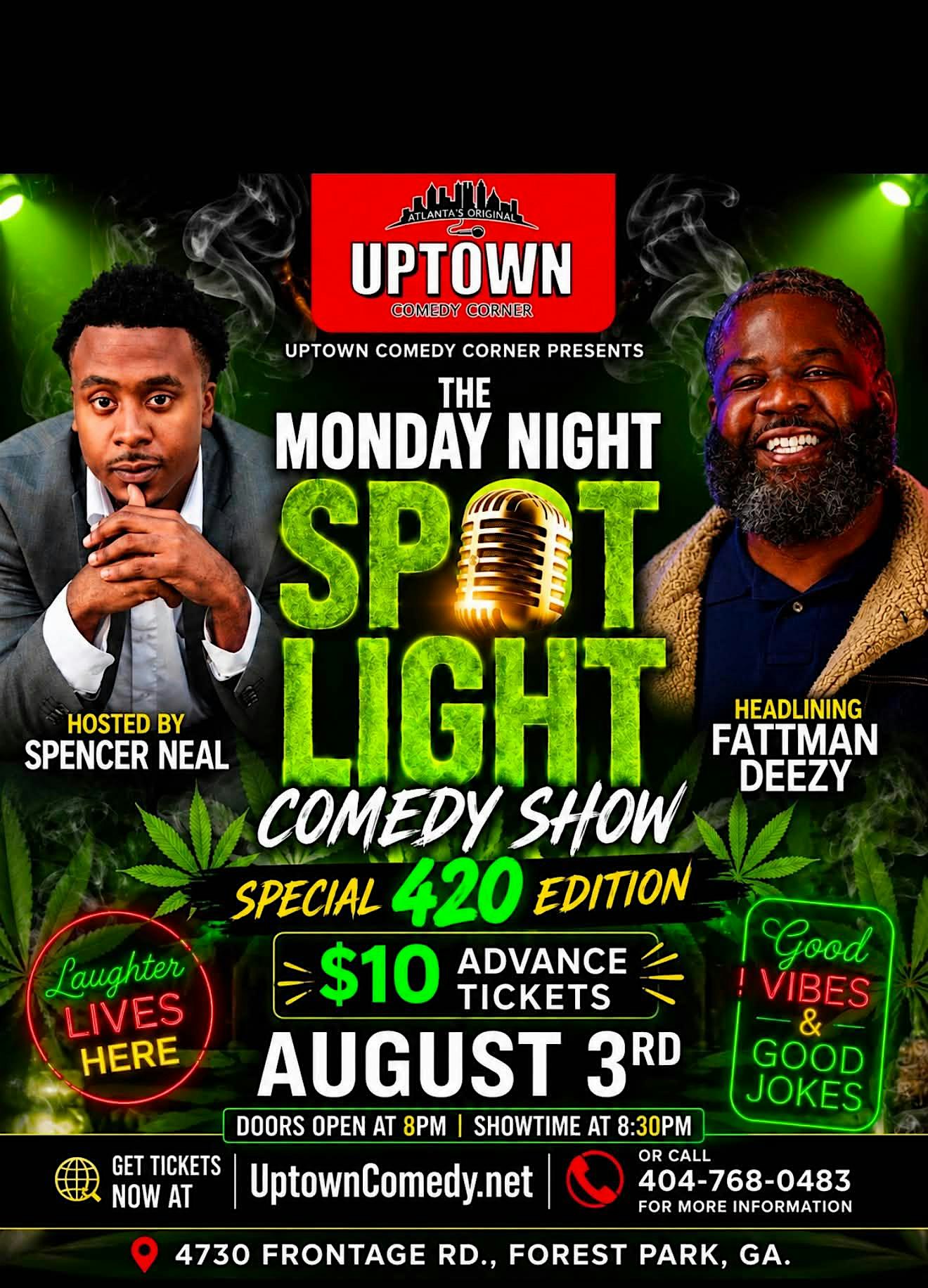 Monday Night Spotlight Comedy Show at Atlanta's Original Uptown Comedy Corner