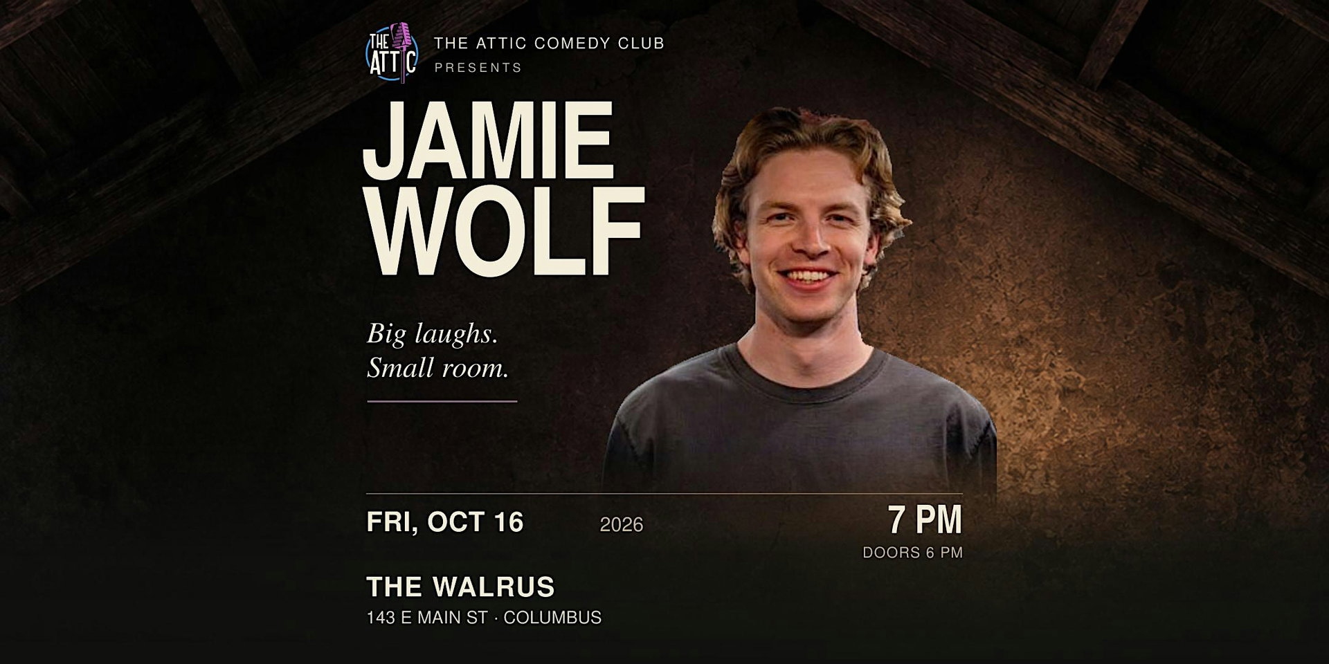 Jamie Wolf at The Attic Comedy Club