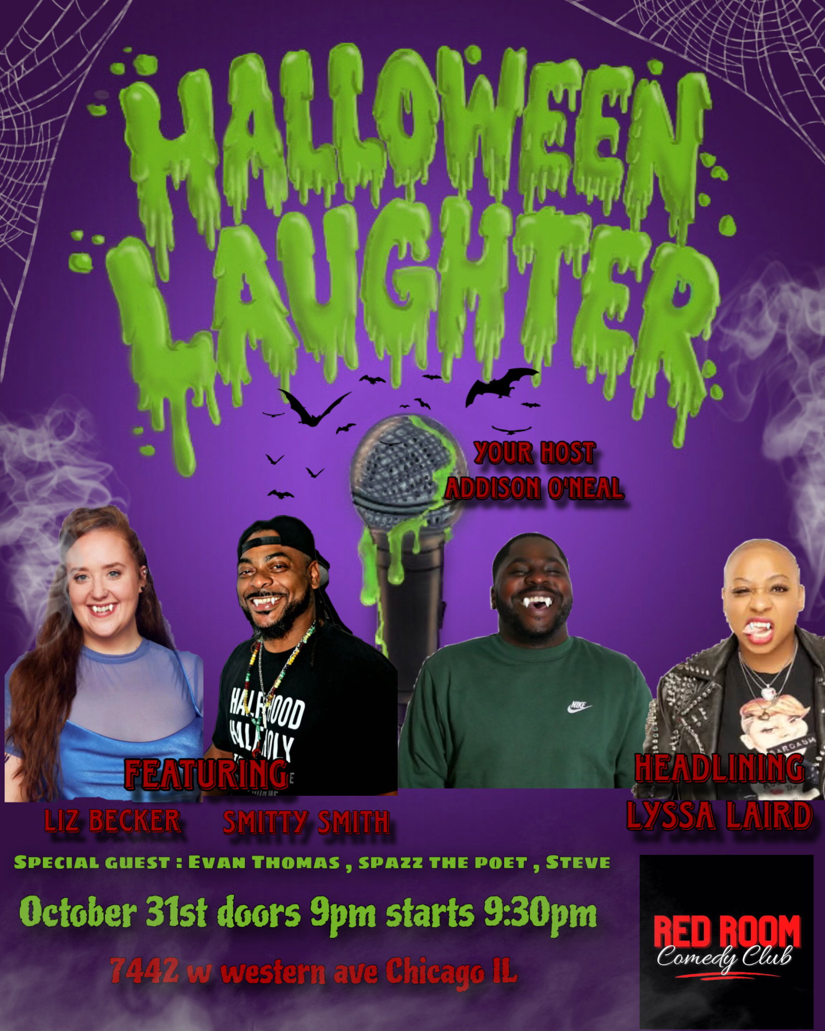 HALLOWEEN LAUGHTER at RED ROOM Comedy Club