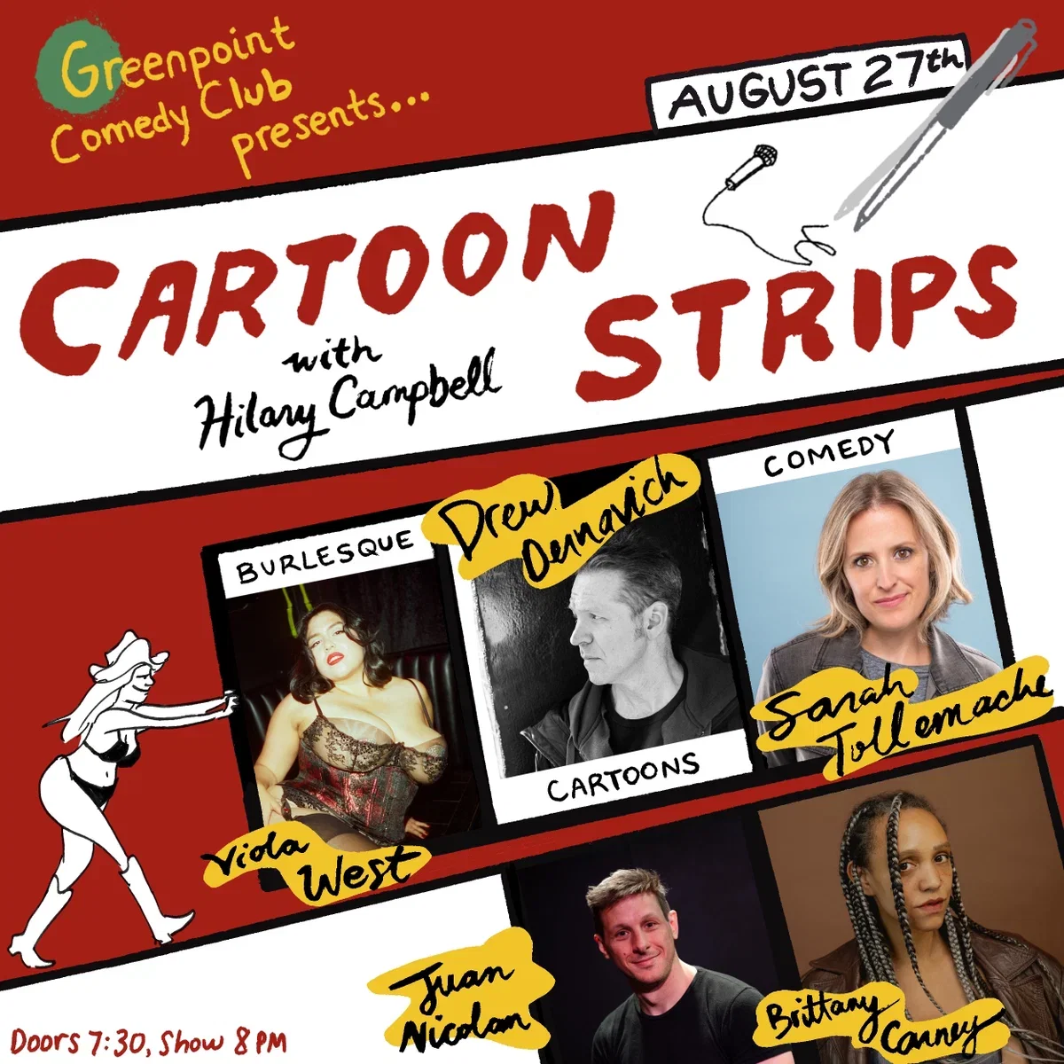 Cartoon Strips at Greenpoint Comedy Club