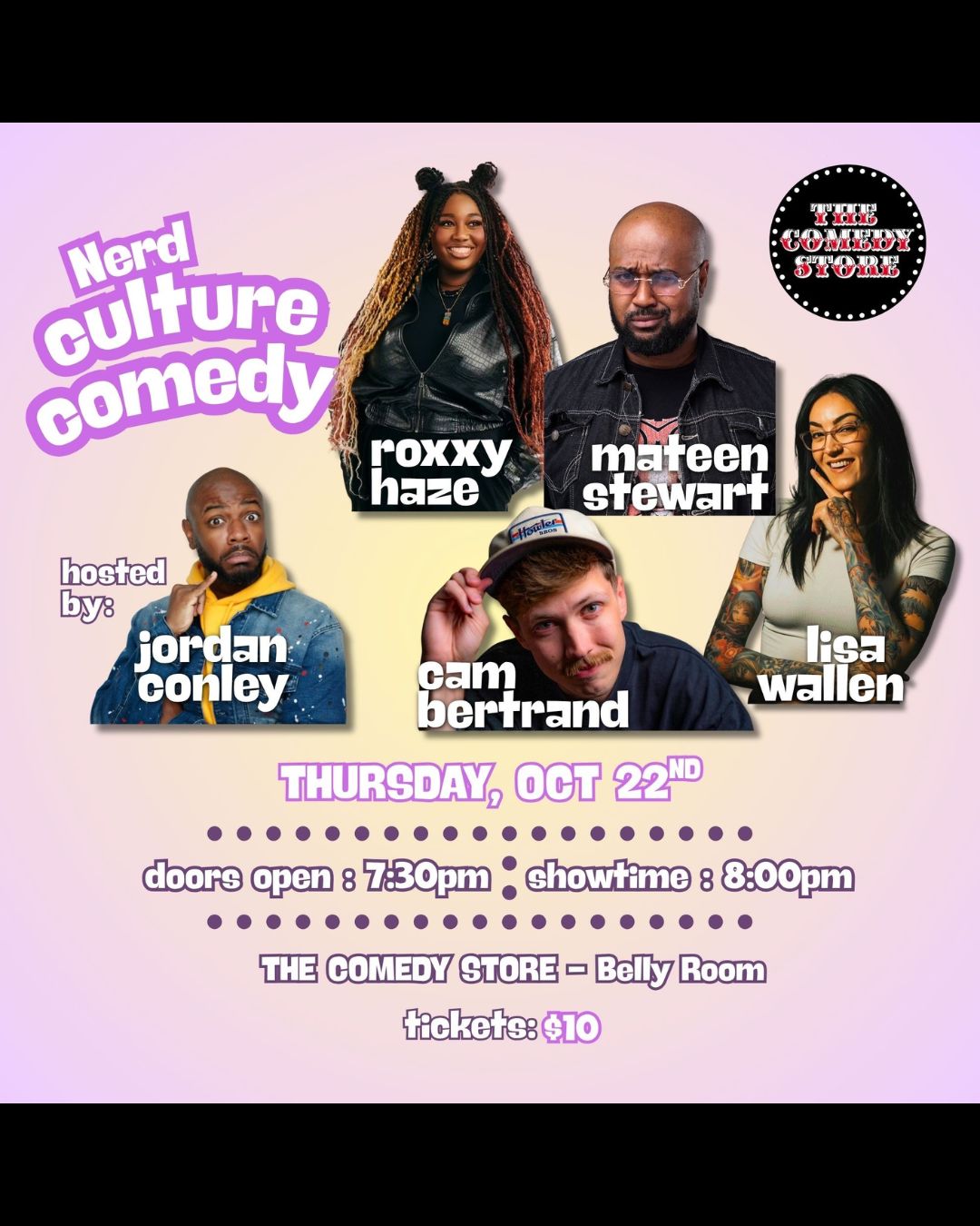Nerd Culture Comedy at The Comedy Store