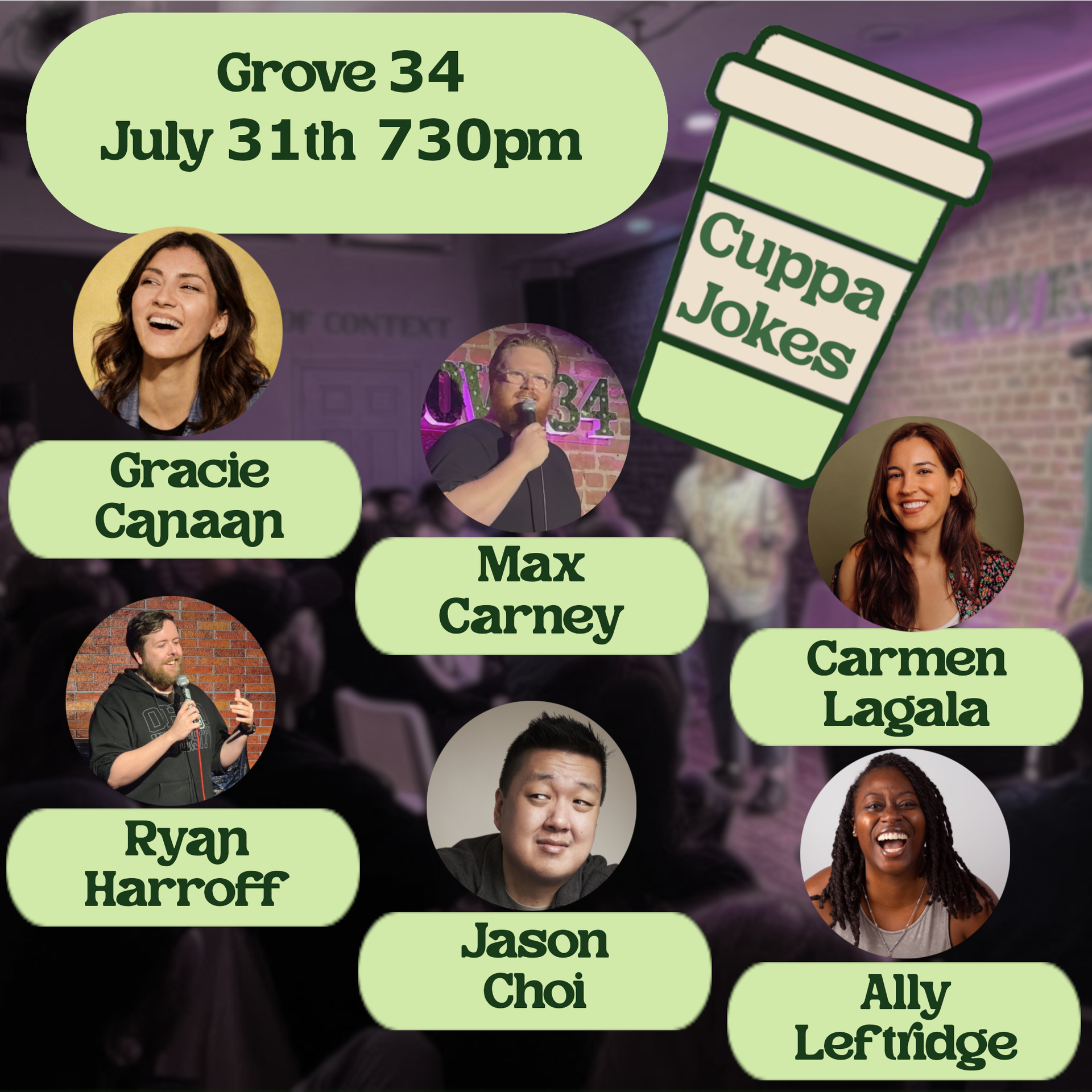 Cuppa Jokes at Grove 34 Comedy Club