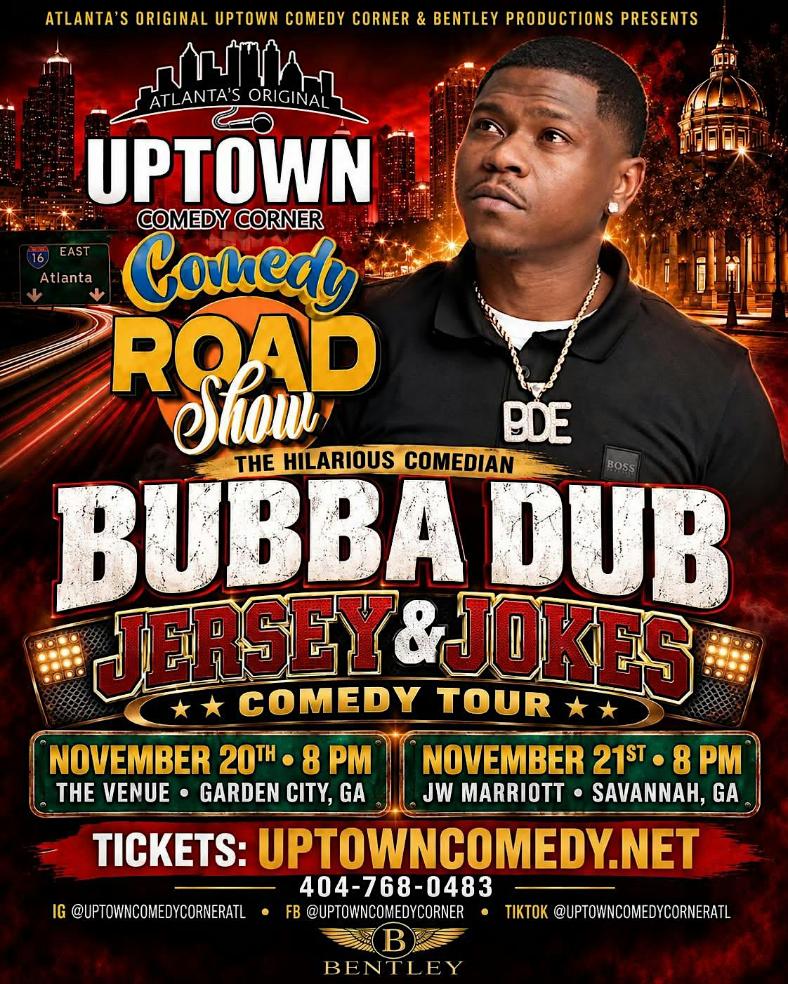 Jersey & Jokes Comedy Tour at Atlanta's Original Uptown Comedy Corner