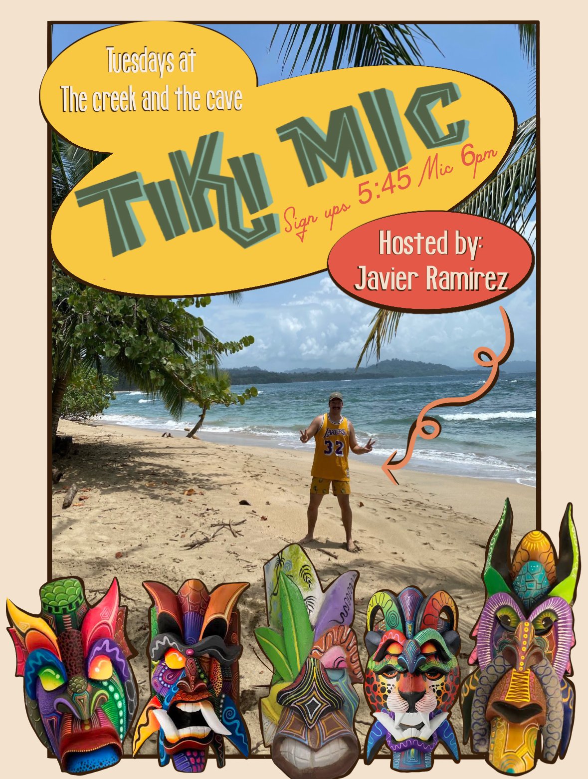Tiki Mic at The Creek and The Cave