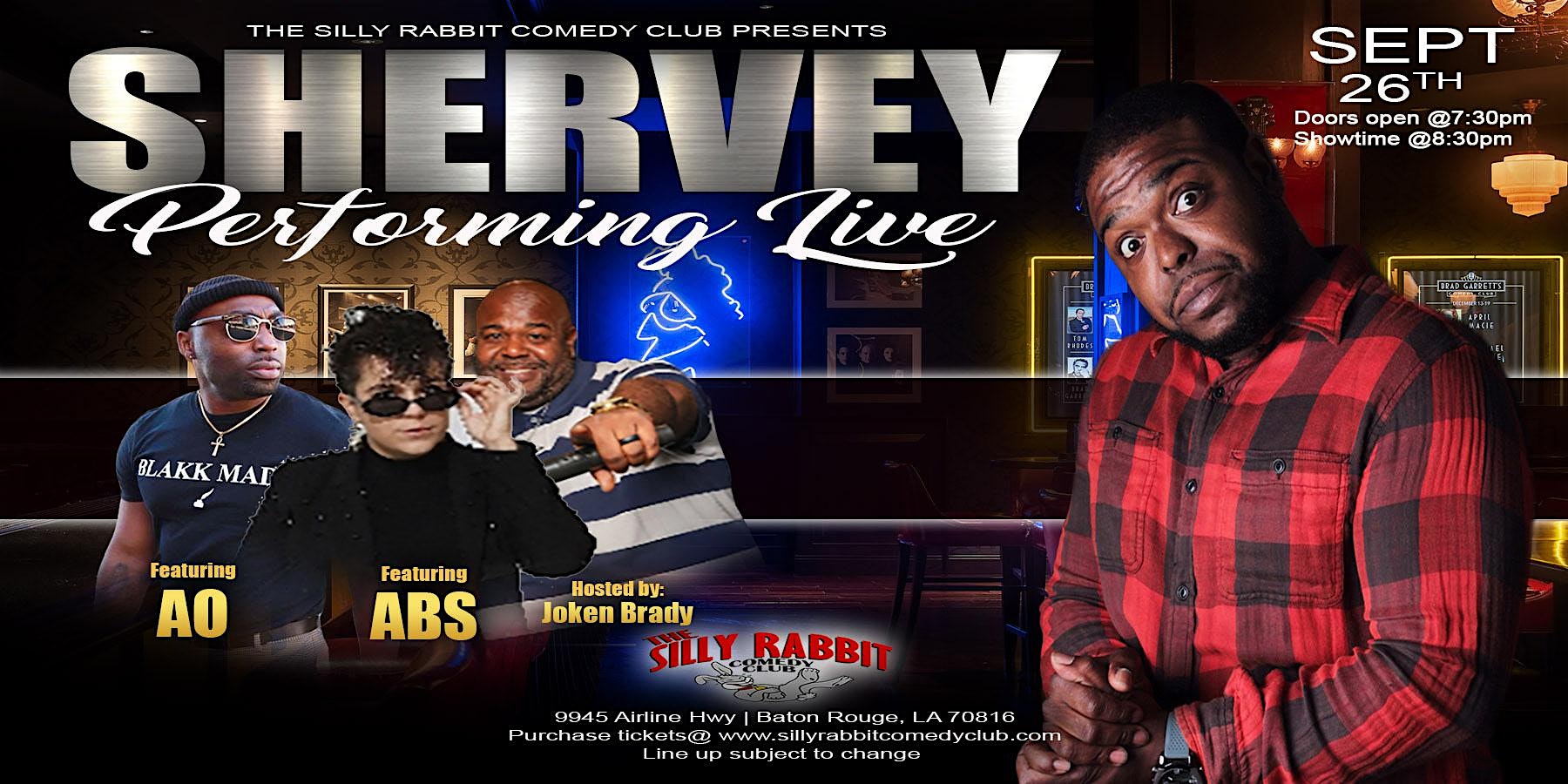 Shervey Performing Live at The Silly Rabbit Comedy Club