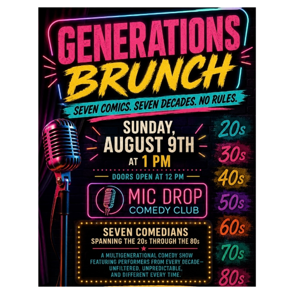 Generations Brunch at Mic Drop Comedy San Diego