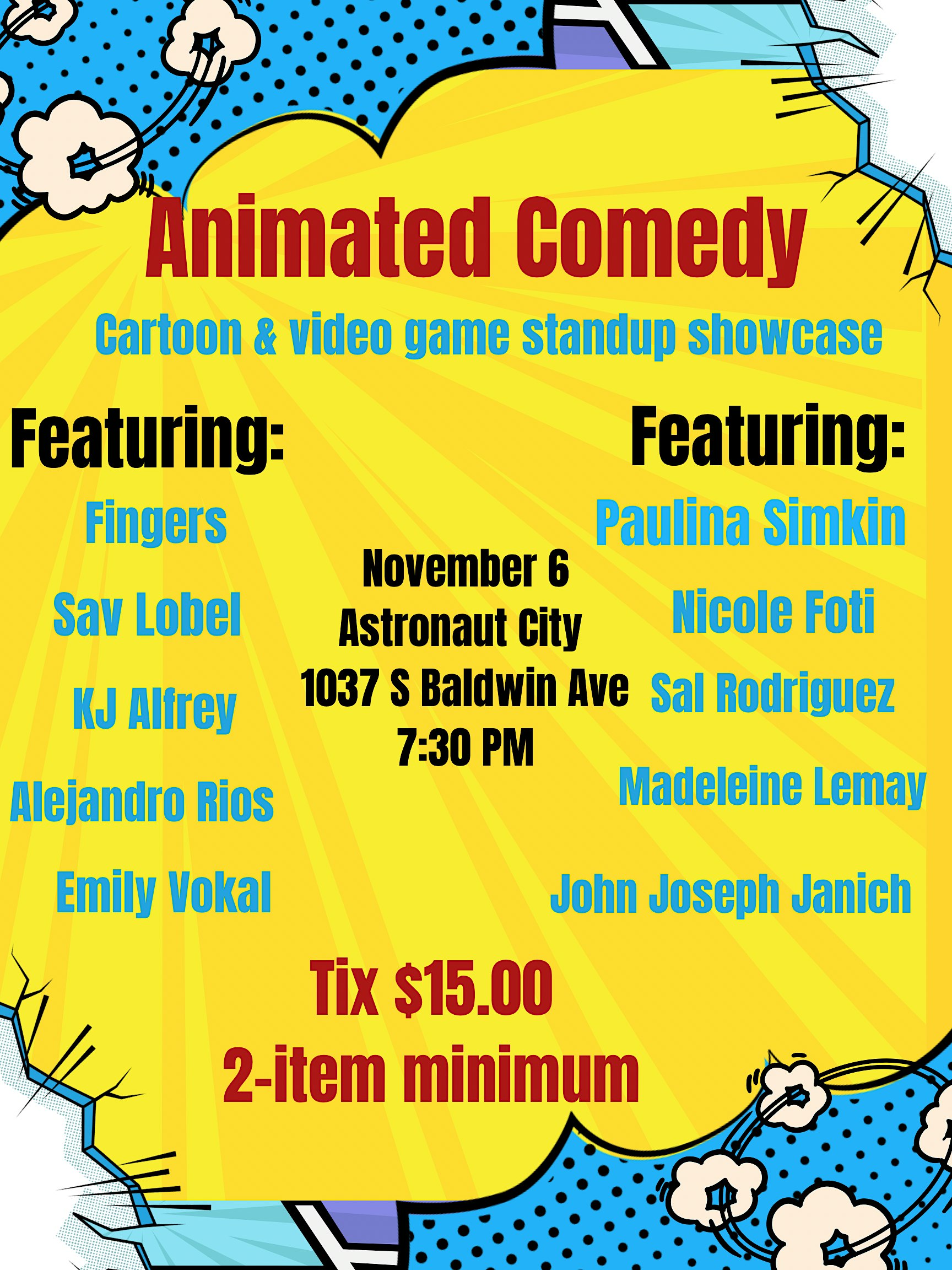 Animated Comedy at Astronaut City
