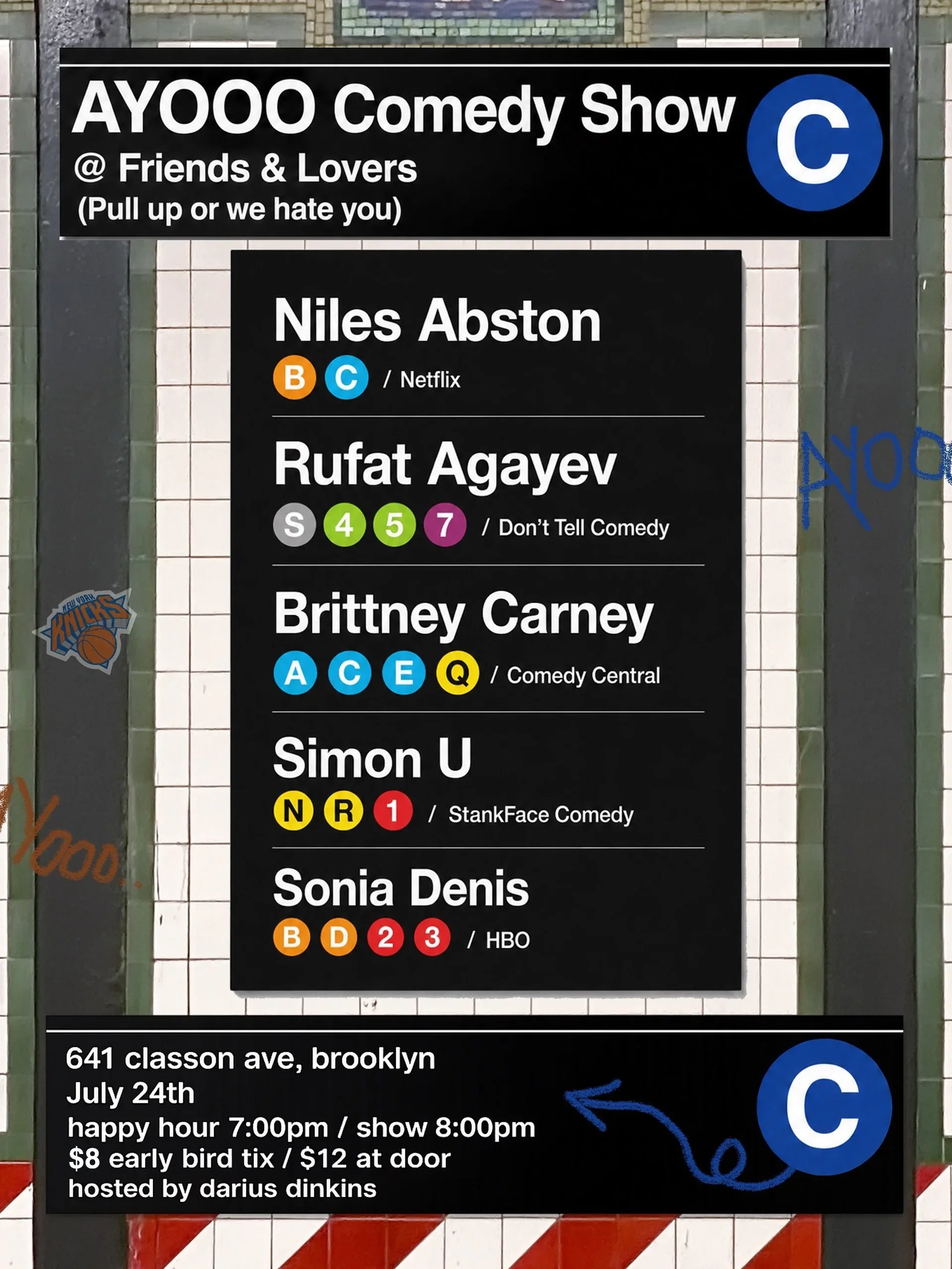 AYOOO Comedy Show at Friends and Lovers