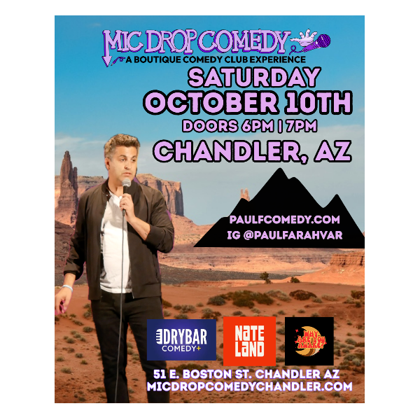 Paul Farahvar at Mic Drop Comedy Chandler