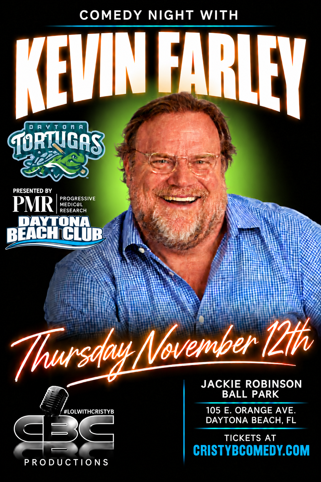 Comedy Night with Kevin Farley at Cristy B's Comedy Club