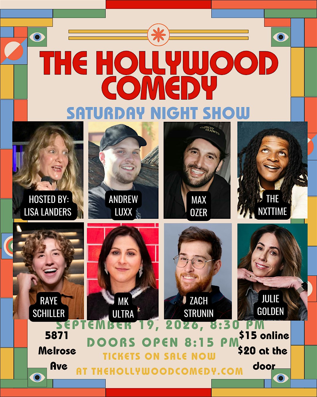 Saturday Night Comedy at The Hollywood Comedy