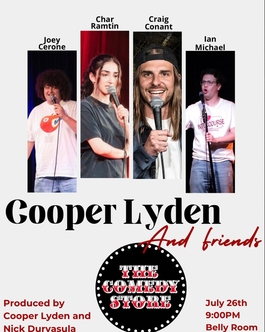Cooper Lyden and Friends at The Comedy Store
