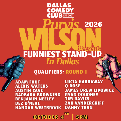 Purvis Wilson: Funniest Stand-up in Dallas at Dallas Comedy Club