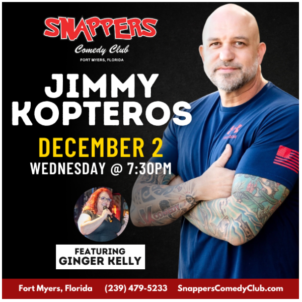 Jimmy Kopteros at Snappers Comedy Club Fort Myers