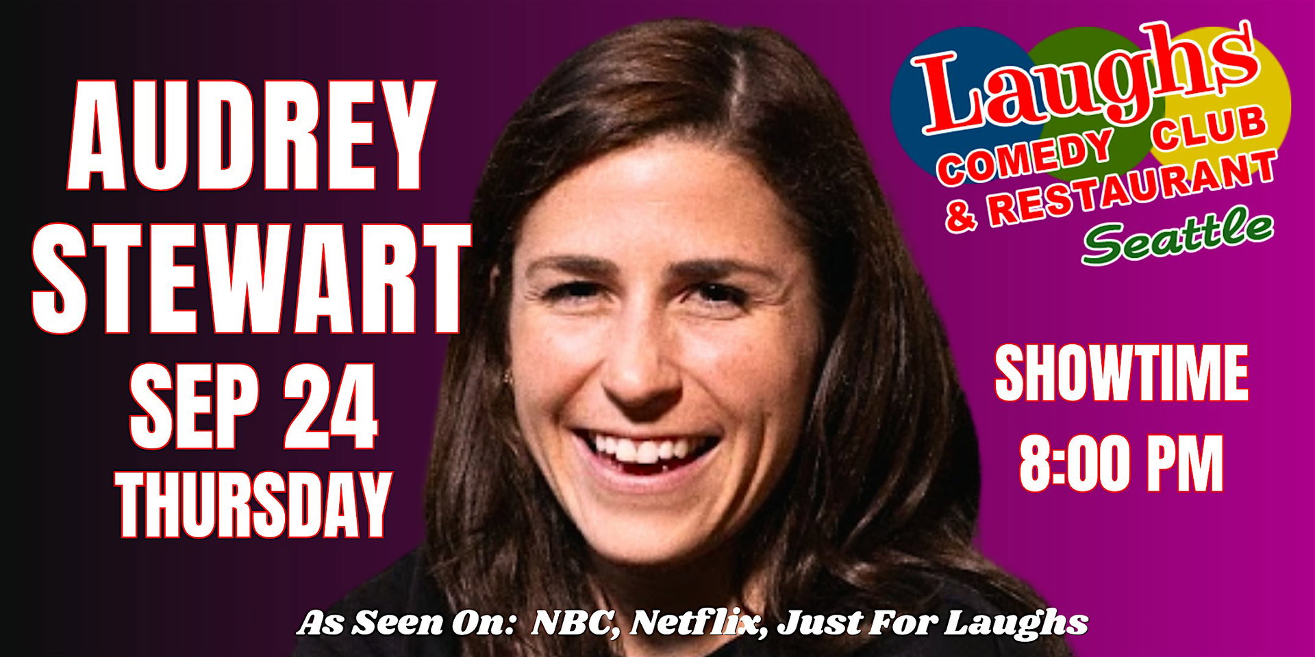 Audrey Stewart at Laughs Comedy Club