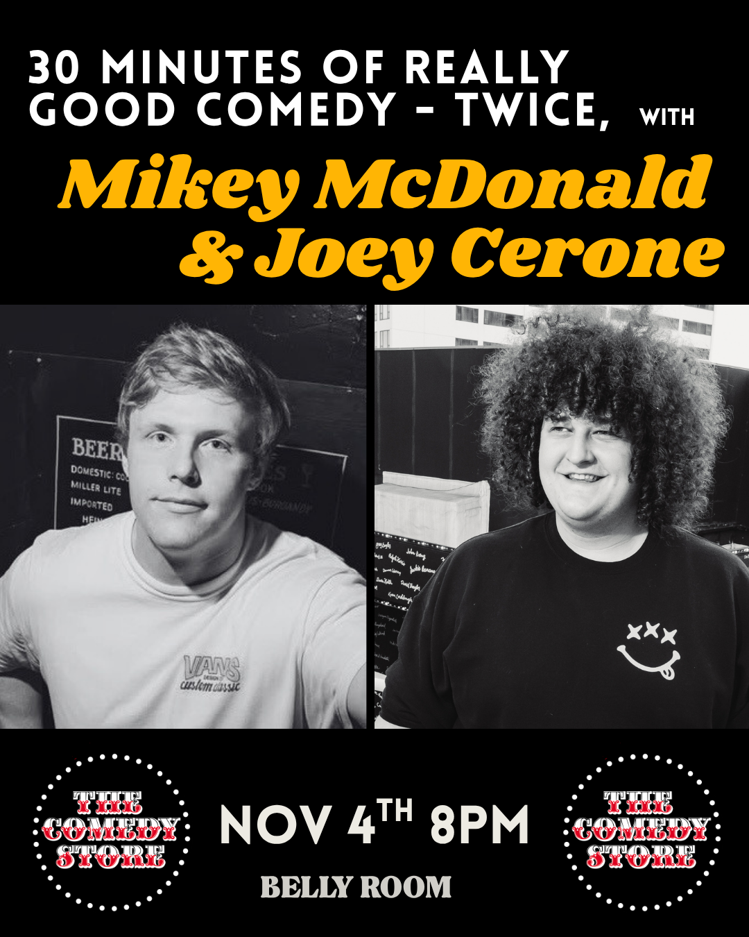 30 Minutes of Really Good Comedy Twice at The Comedy Store