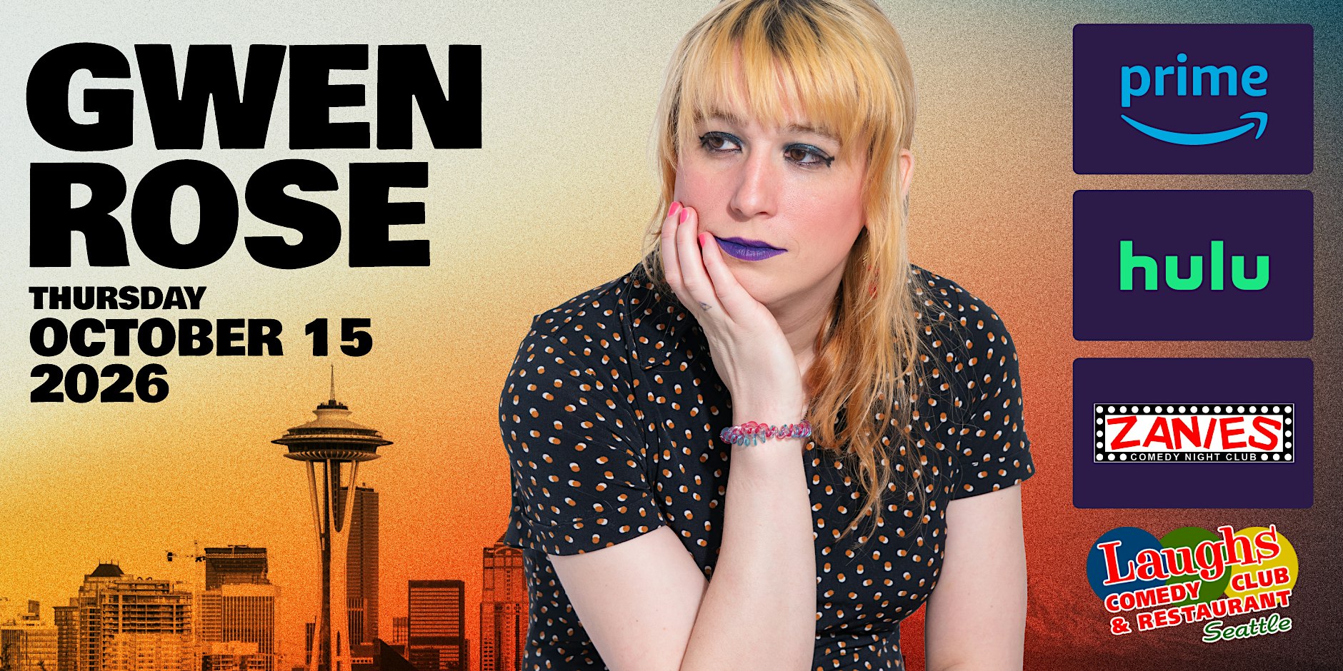 Gwen Rose at Laughs Comedy Club