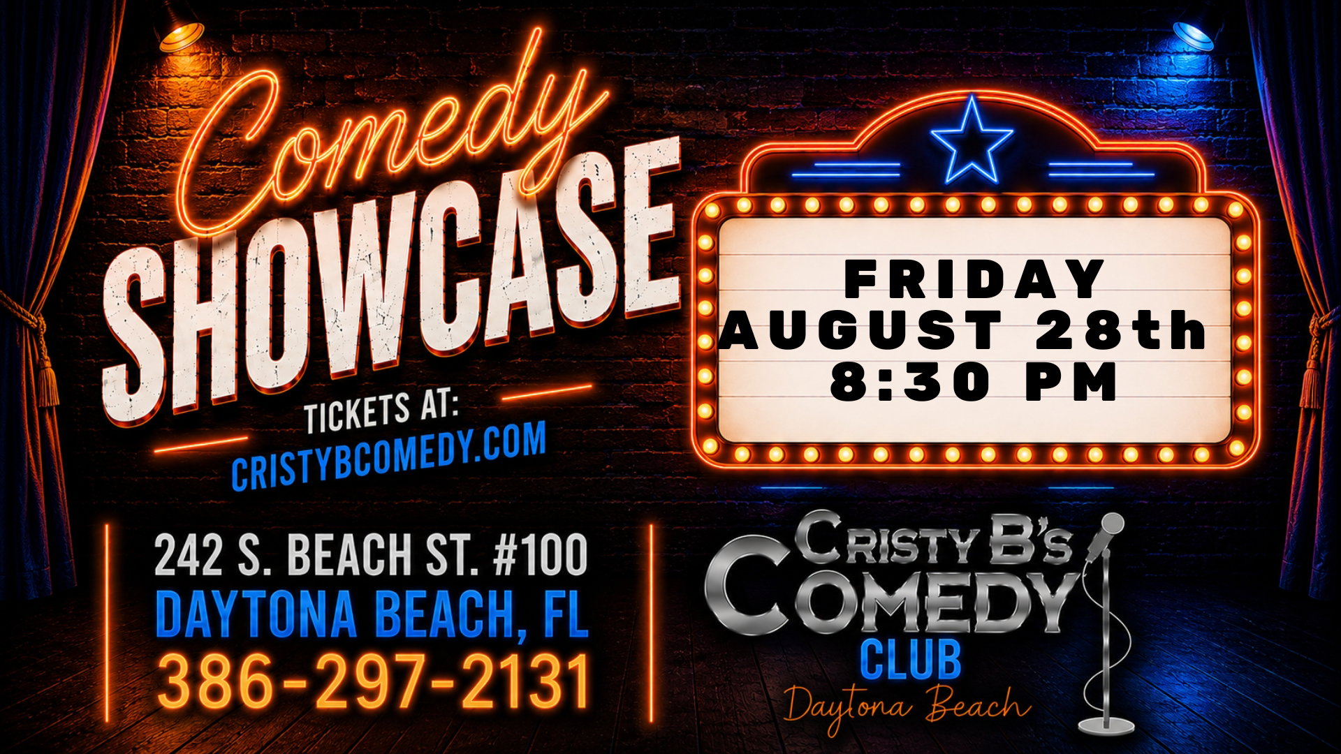 Comedy Showcase at Cristy B's Comedy Club