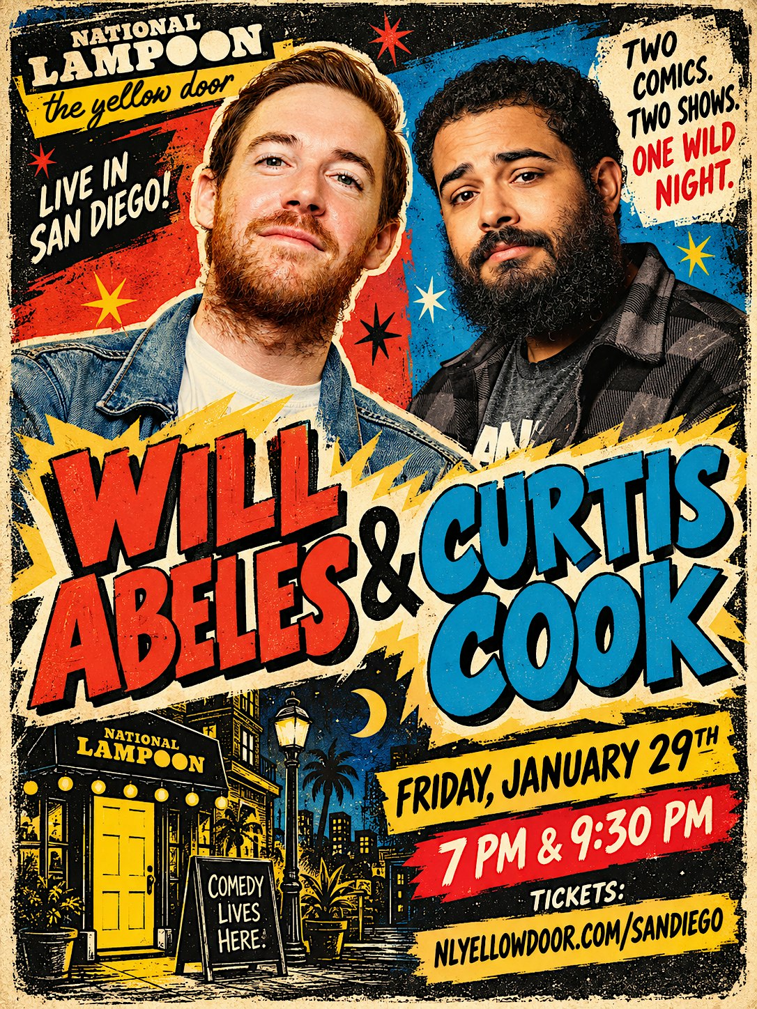 Will Abeles & Curtis Cook at National Lampoon: The Yellow Door