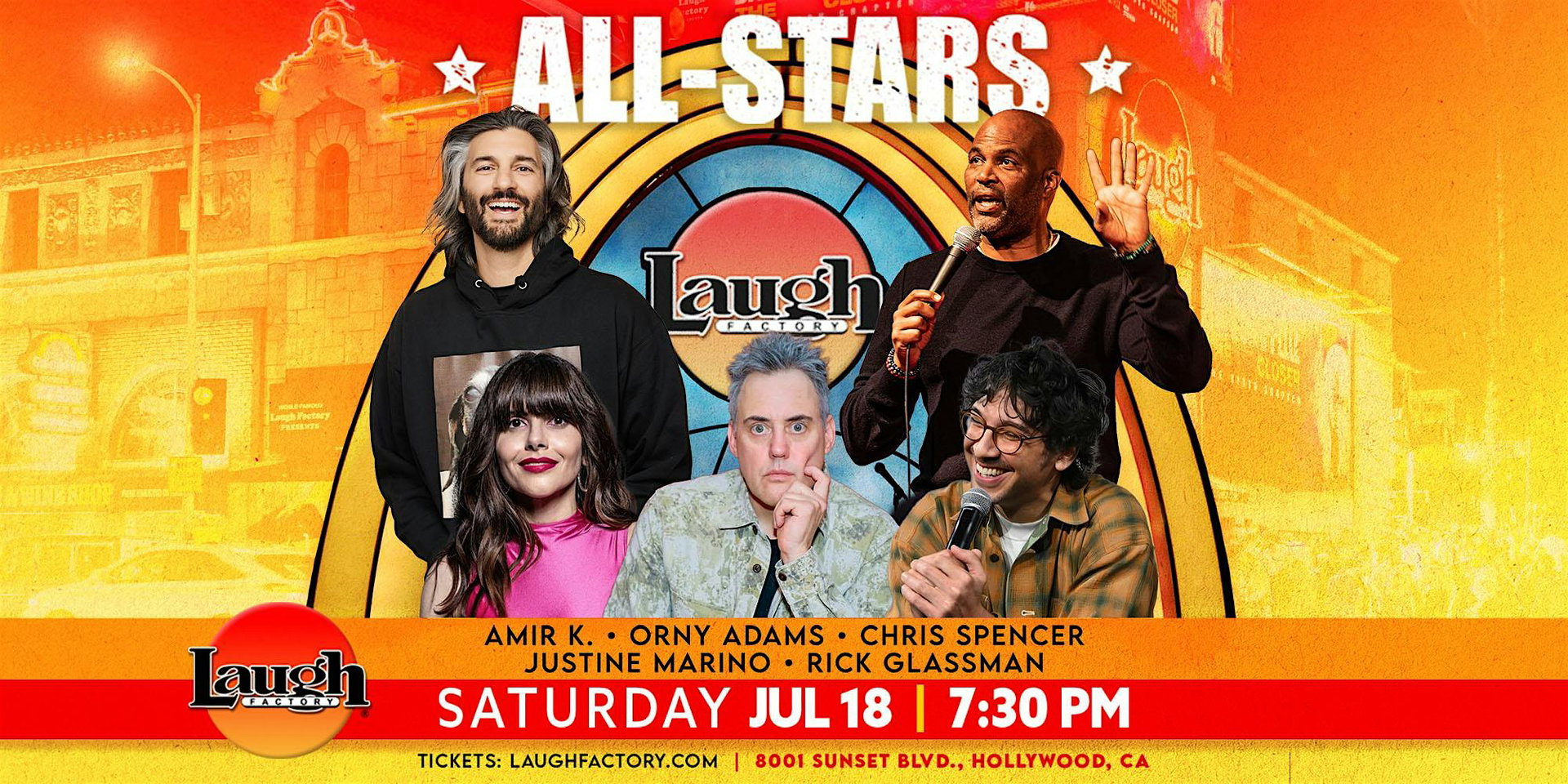 Saturday Night All-Stars at The Laugh Factory Hollywood