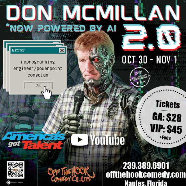 Don McMillan 2.0: Now Powered By AI at Off The Hook Comedy Club
