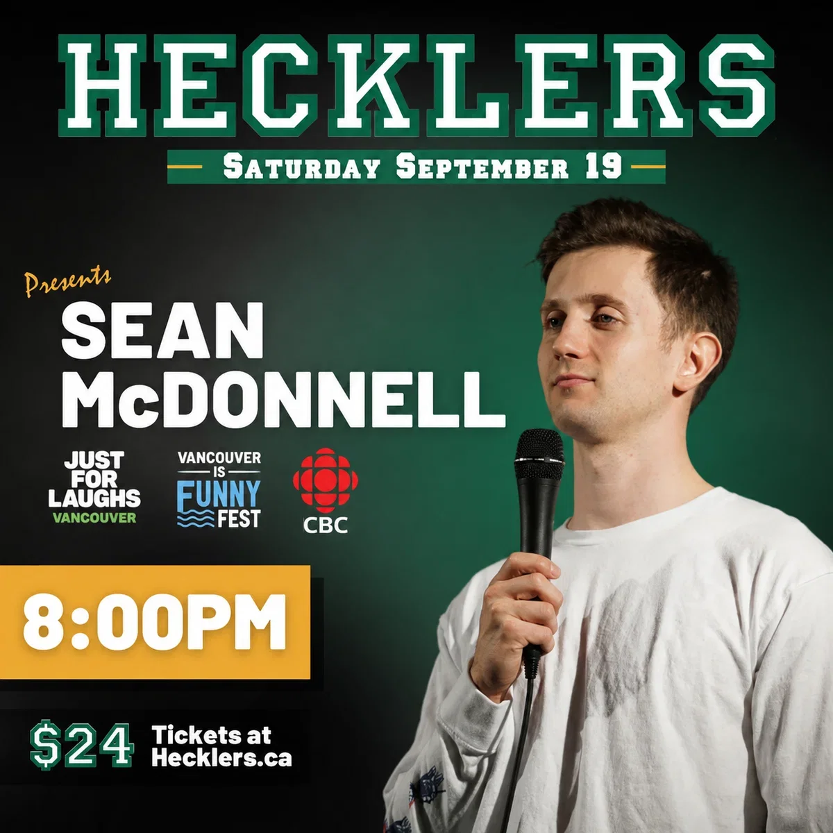 Sean McDonnell at Hecklers Bar & Grill