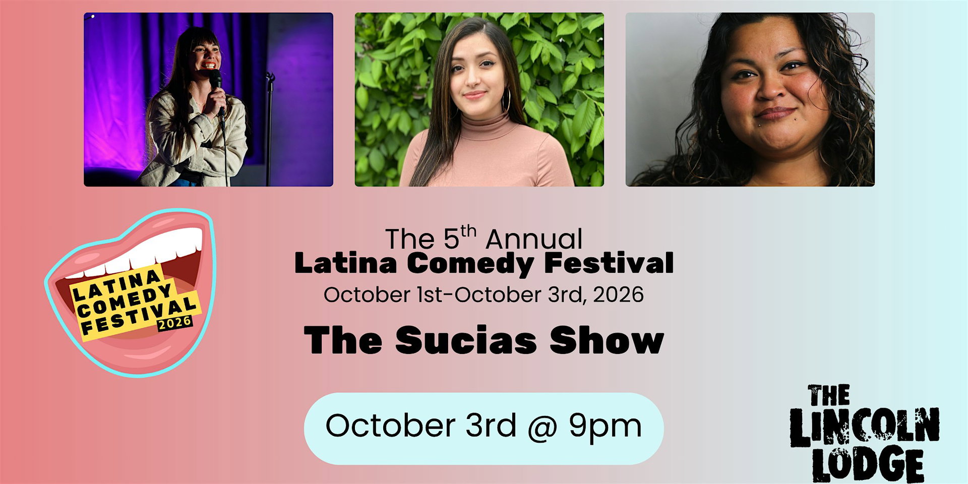 Latina Comedy Festival Presents at The Lincoln Lodge