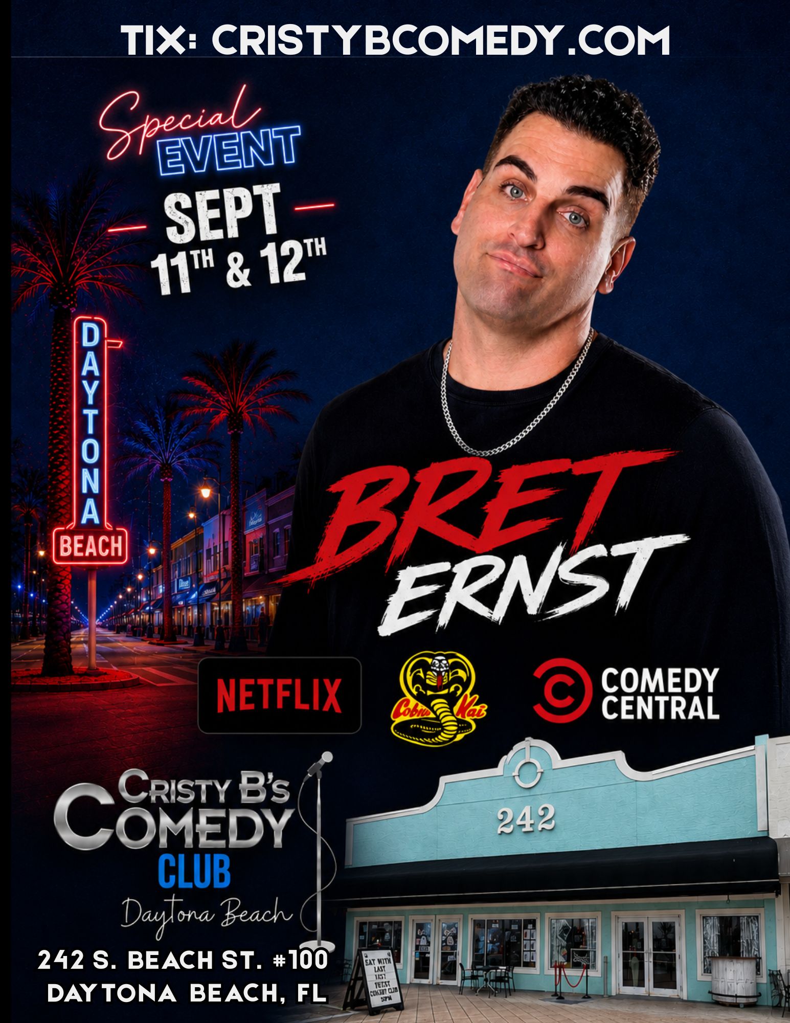 Bret Ernst at Cristy B's Comedy Club