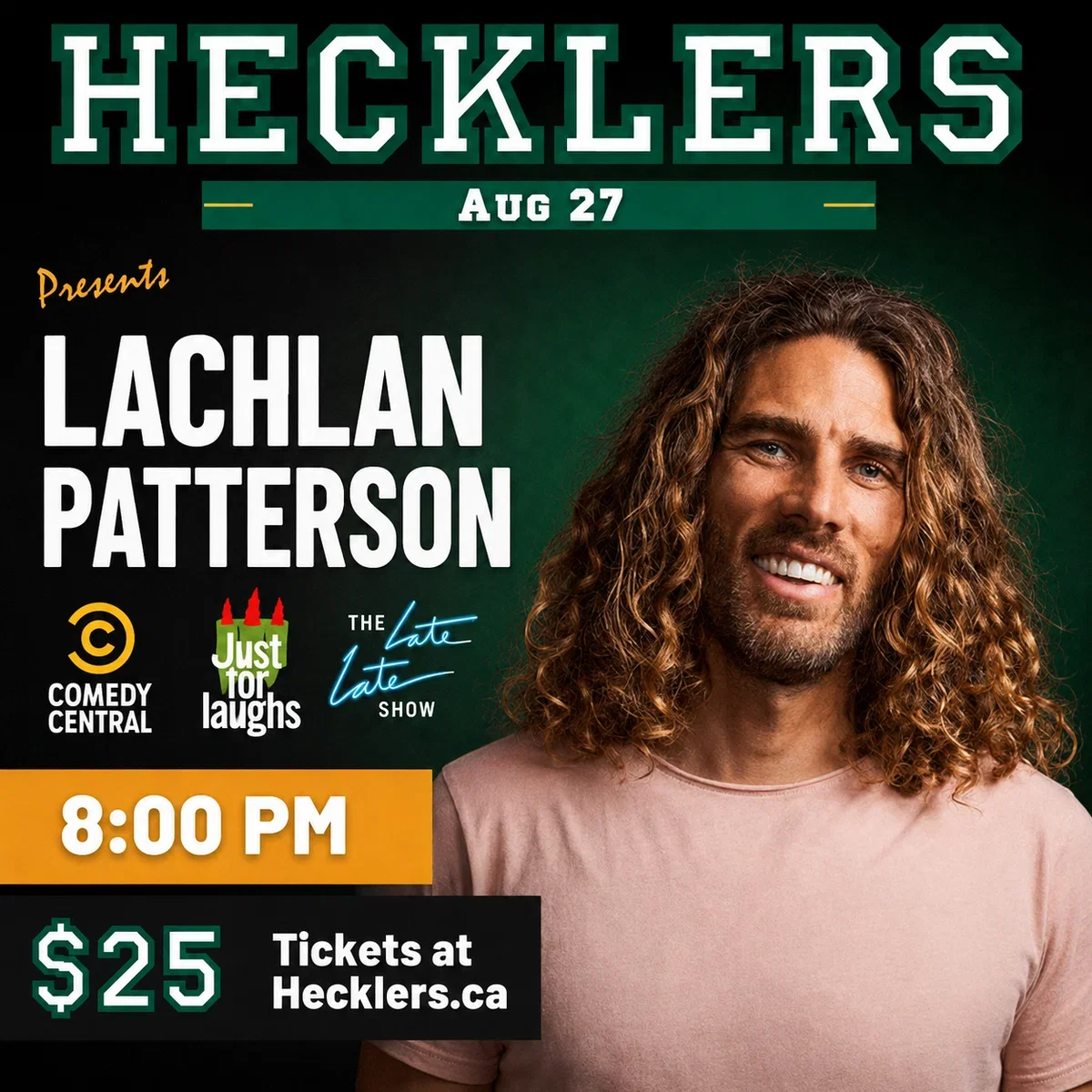 Lachlan Patterson at Hecklers Bar & Grill