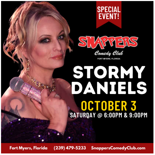 Stormy Daniels at Snappers Comedy Club Fort Myers