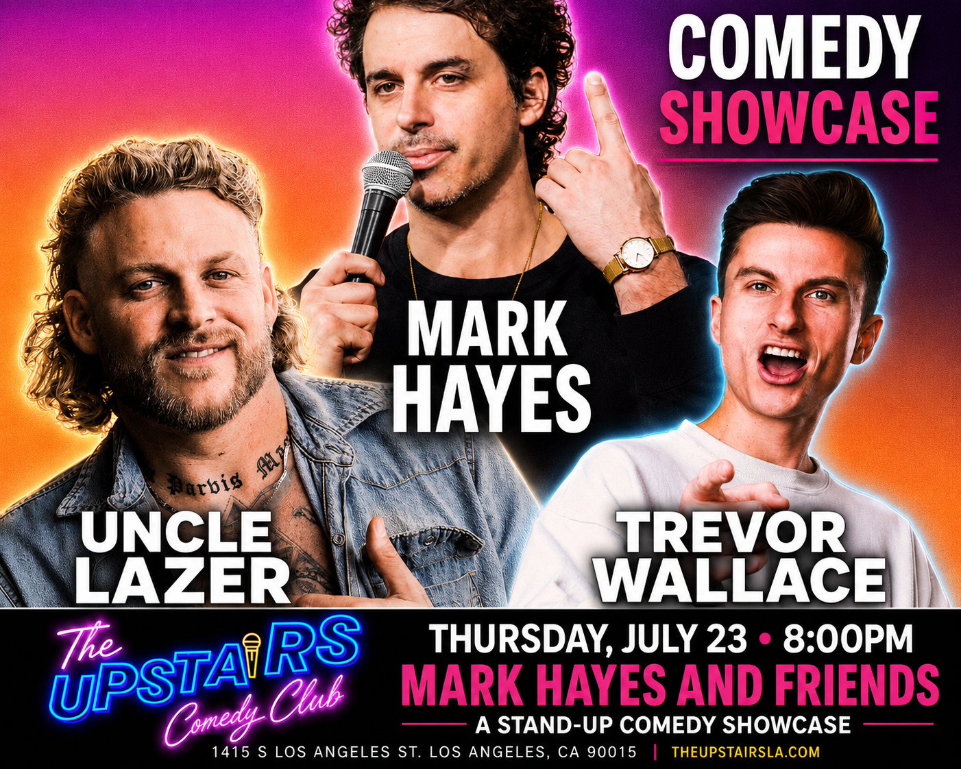 Mark Hayes & Friends at The Upstairs Comedy Club