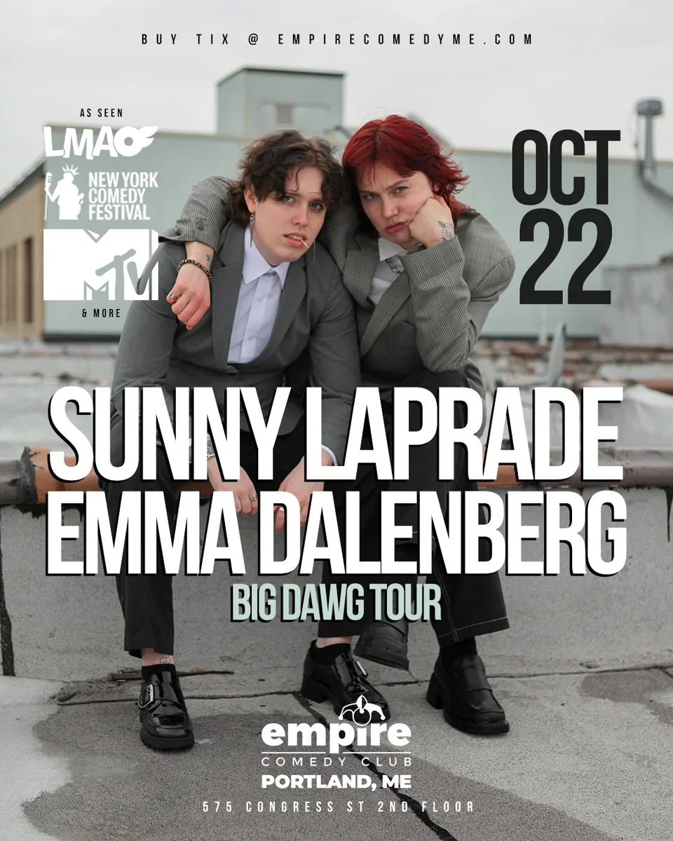 Sunny Laprade and Emma Dalenberg at Empire Comedy Club