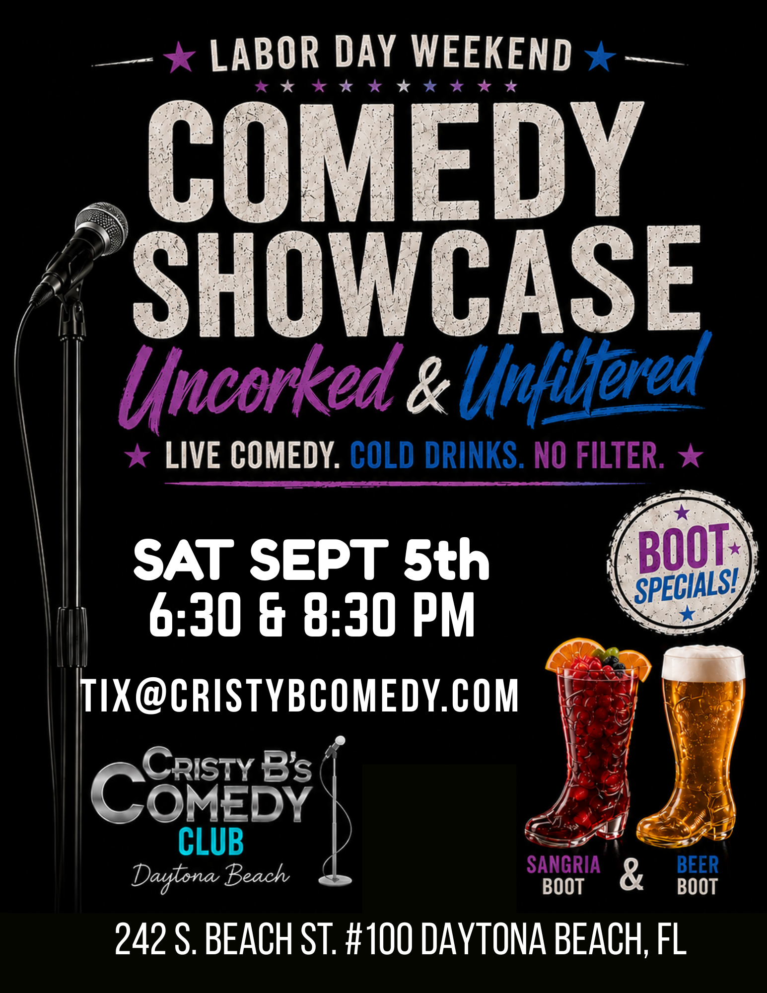Comedy Showcase at Cristy B's Comedy Club