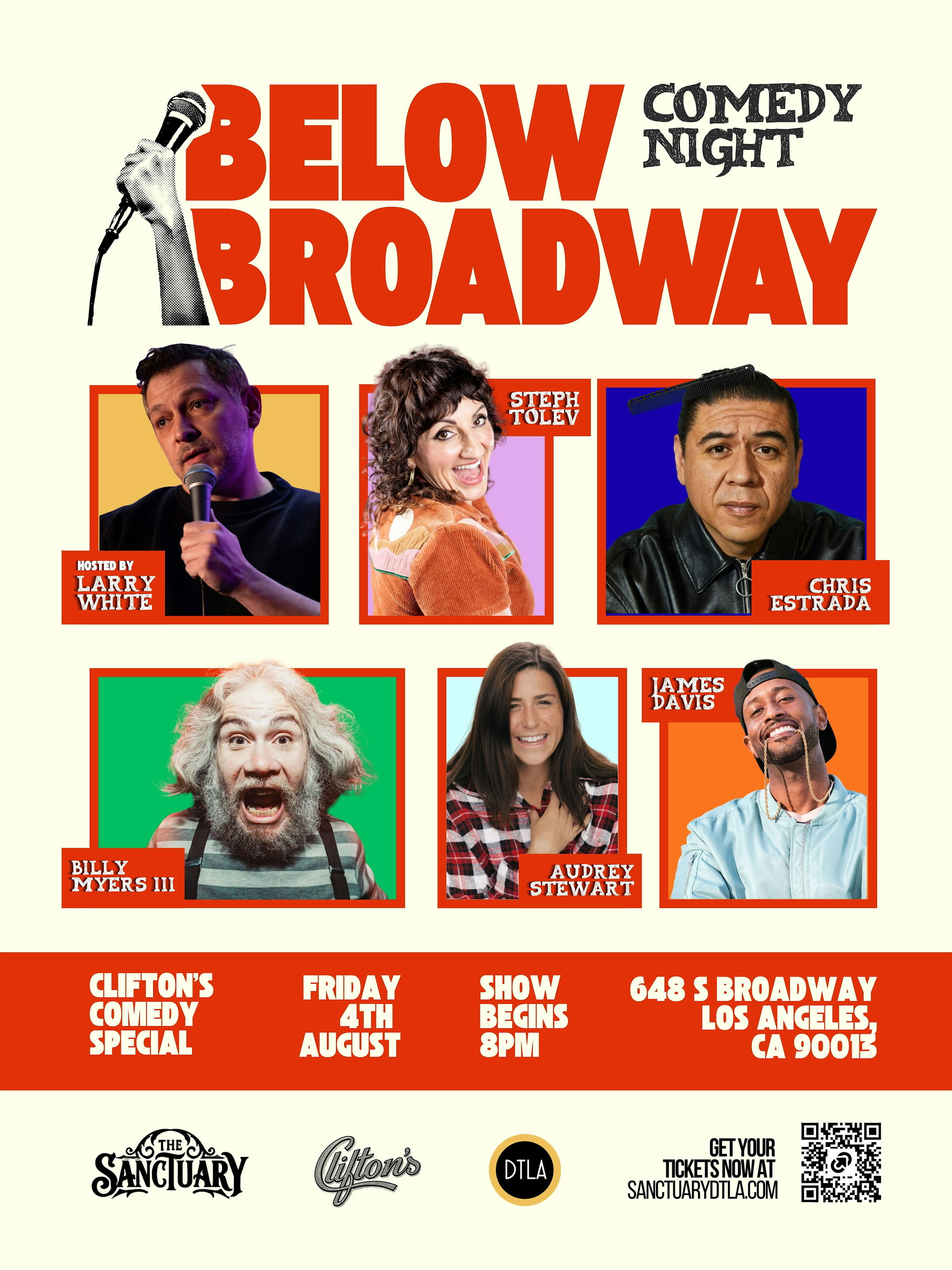 Below Broadway Comedy Night at Sanctuary DTLA