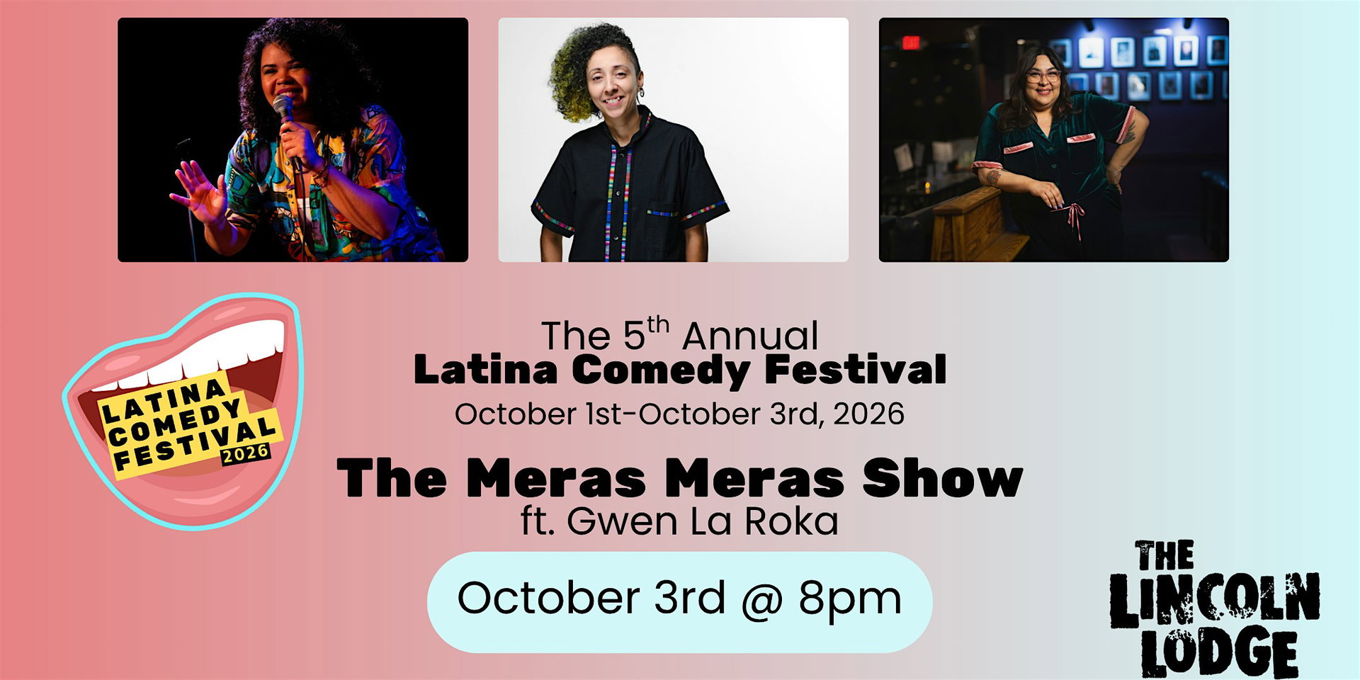 Latina Comedy Festival Presents at The Lincoln Lodge
