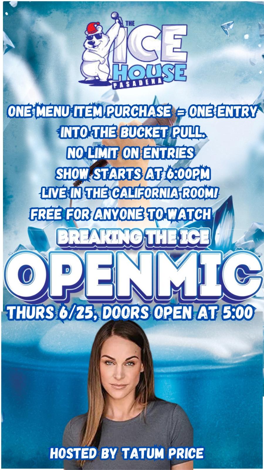 Breaking The Ice Open Mic at The Ice House