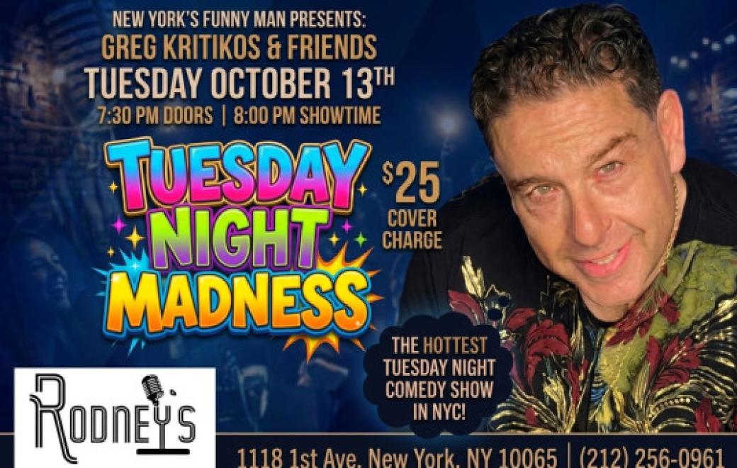 Greg Kritikos and Friends at Rodney's New York Comedy Club