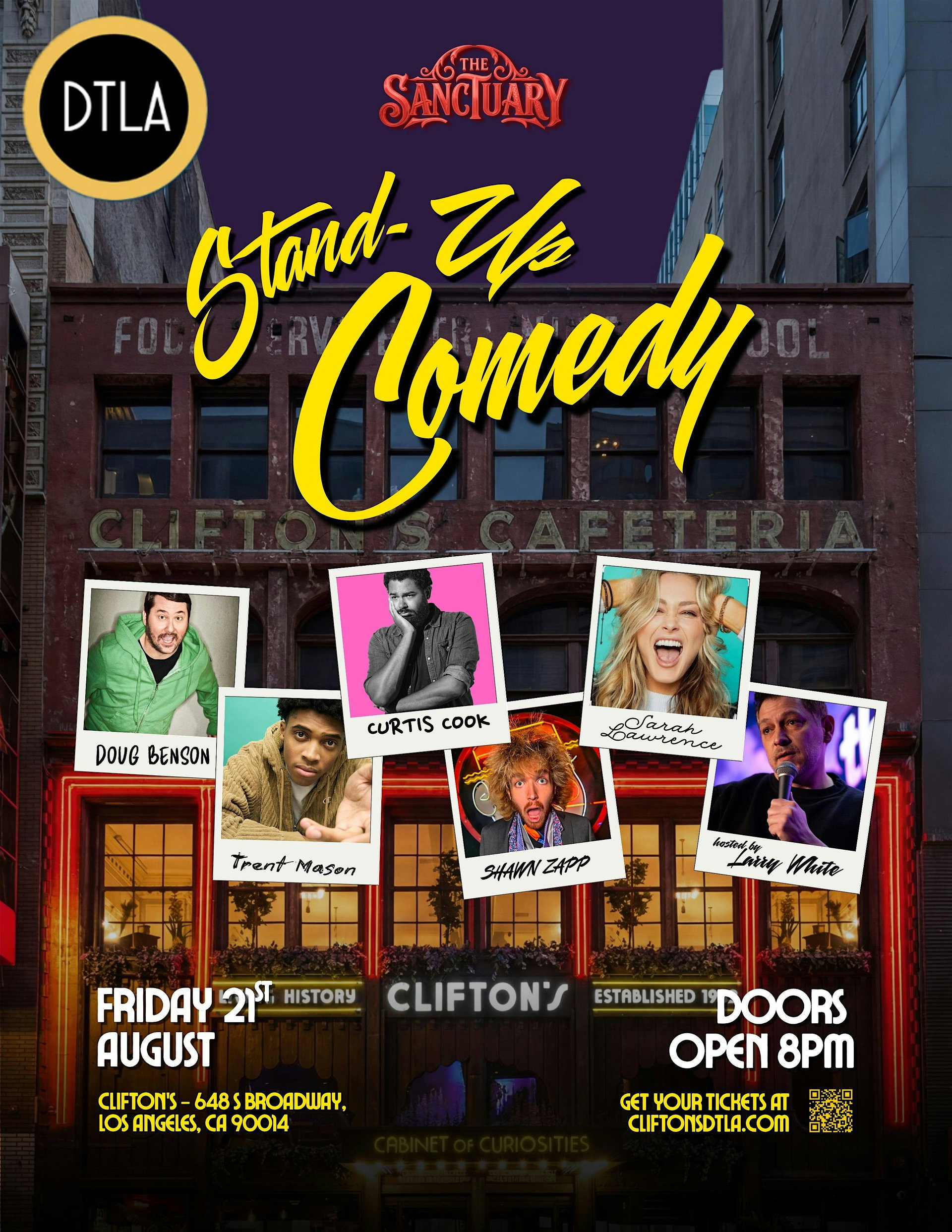 Comedy Night at Clifton's at Sanctuary DTLA