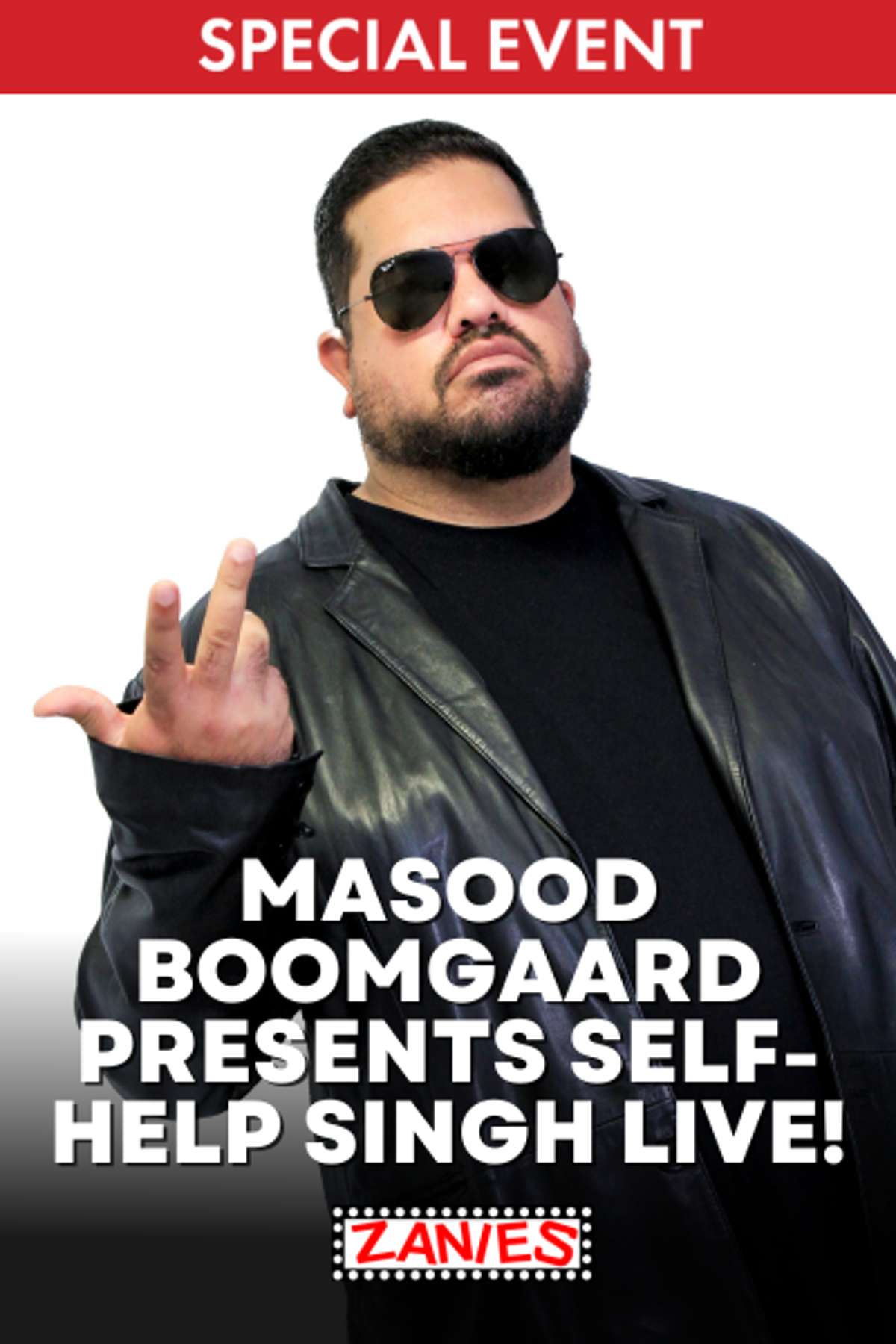 Masood Boomgaard Presents: Self-Help Singh Live at Zanies Comedy Club Rosemont