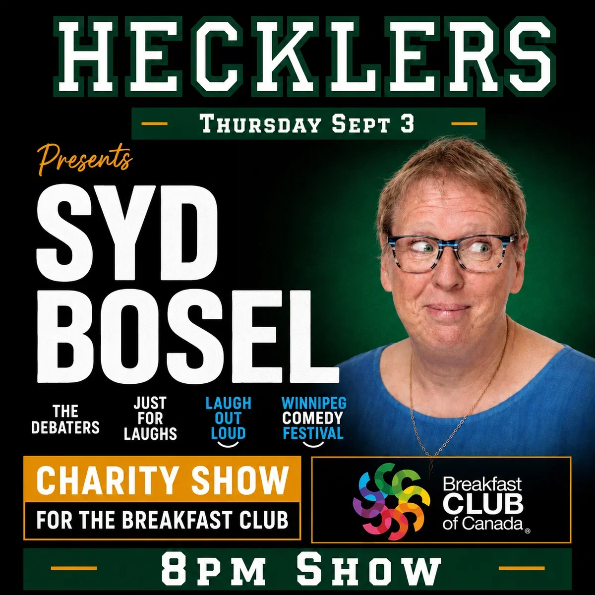 Children's Breakfast Club Fundraiser with Syd Bosel at Hecklers Bar & Grill