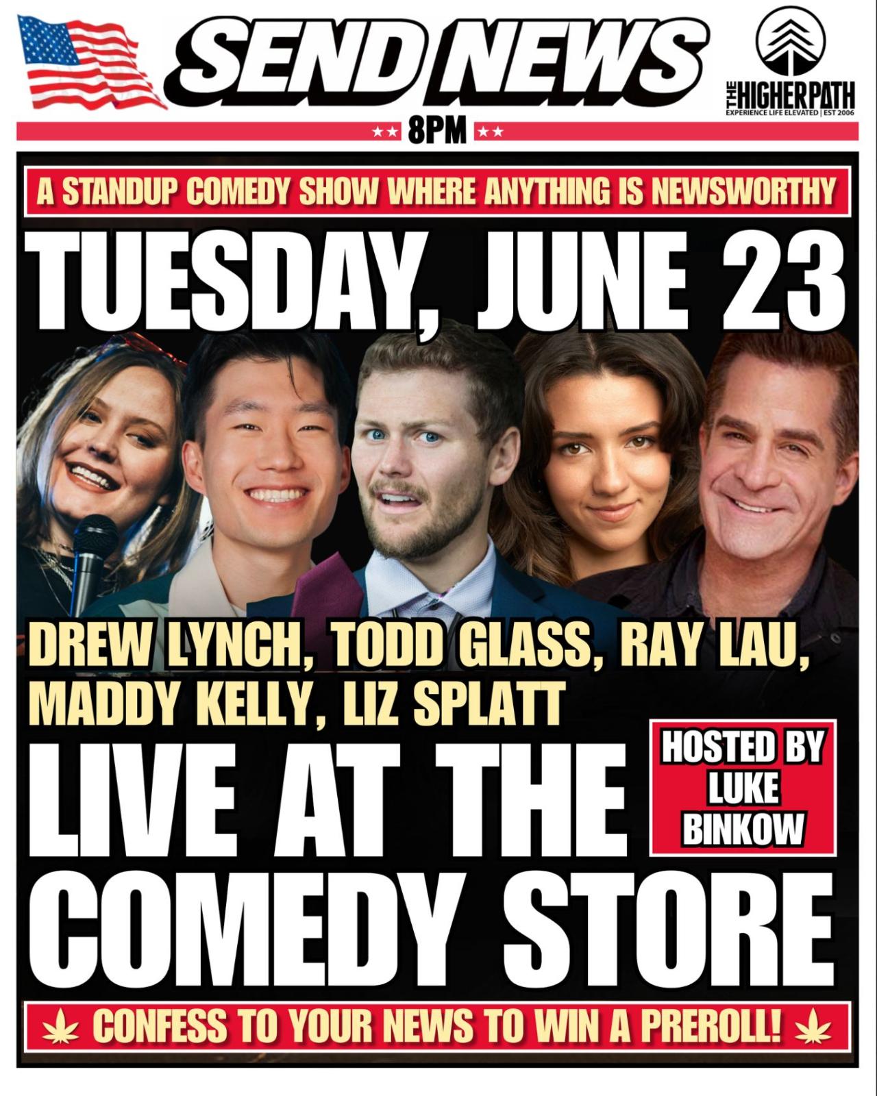 Send News at The Comedy Store