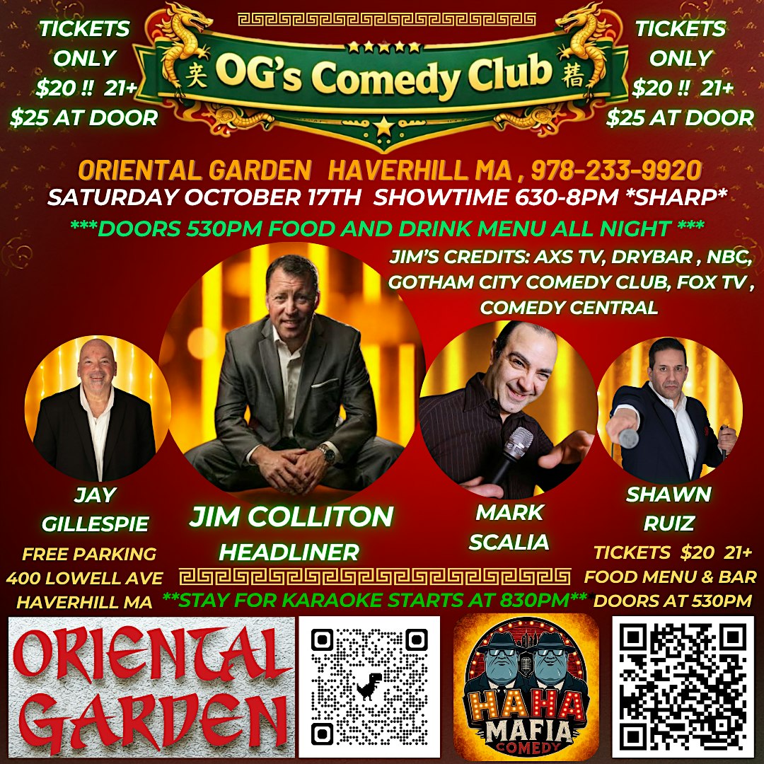 OG's Comedy Dinner Show at OG's Comedy Club
