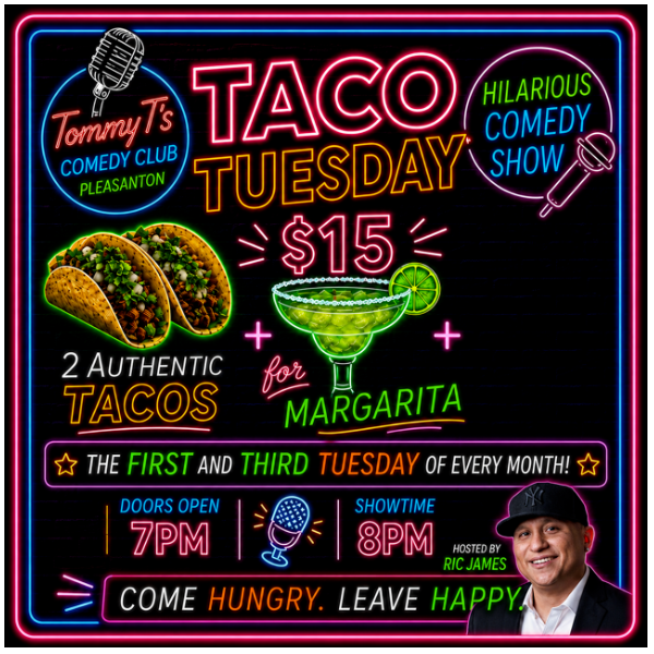Taco Tuesday at Tommy T's Comedy Club