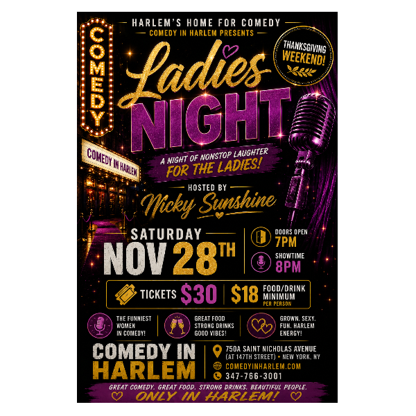 Ladies Night at Comedy in Harlem