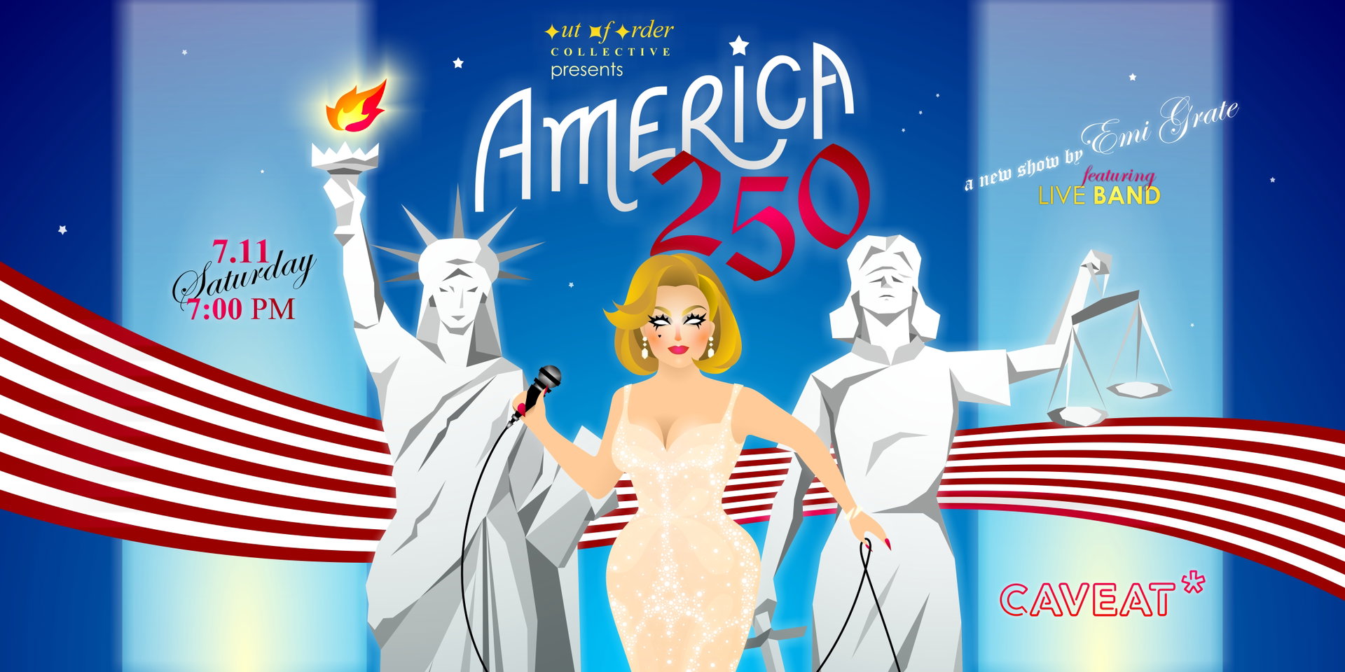 America 250 at Caveat