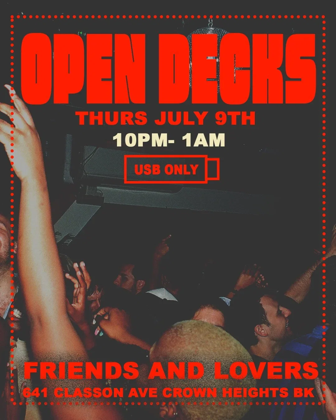Open Decks at Friends and Lovers