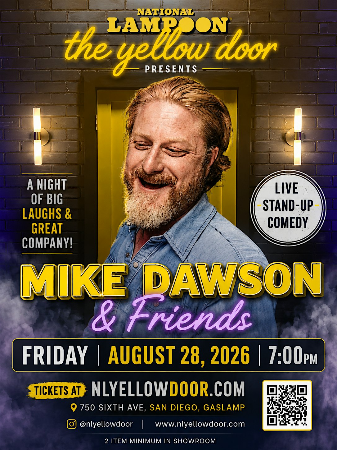 Mike Dawson & Friends at National Lampoon: The Yellow Door