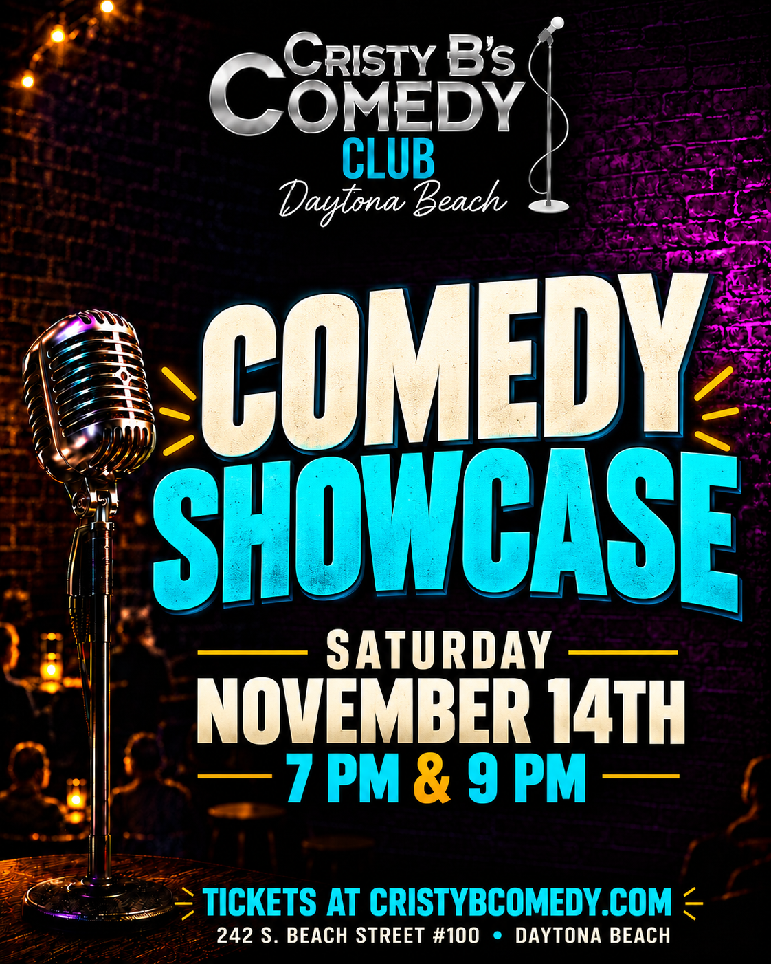 Comedy Showcase at Cristy B's Comedy Club